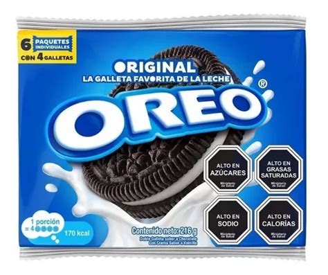 Oreo Galletas De Chocolate Rellena Sabor Vainilla X Gr Mercadolibre