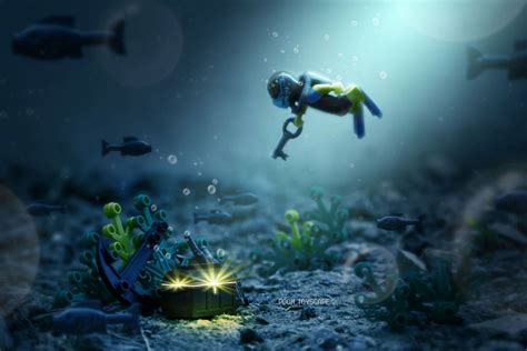 Lego Underwater by PoomTS on DeviantArt