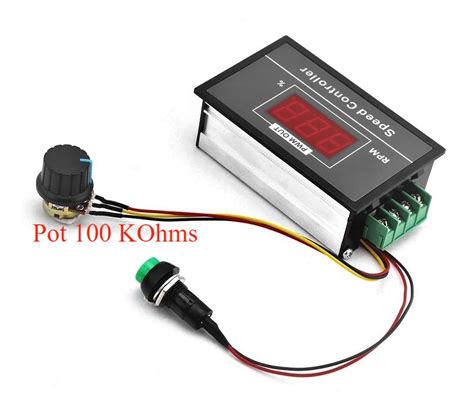 Controlador De Velocidade Pwm Motor Dc 6v A 60 V 20a Hho Frete grátis