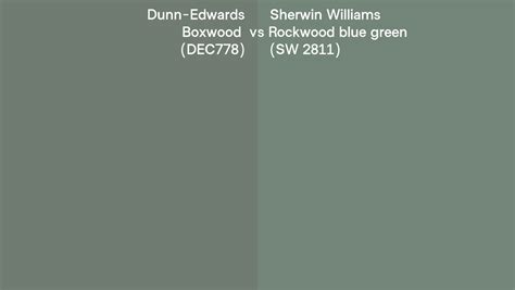 Dunn Edwards Boxwood Dec Vs Sherwin Williams Rockwood Blue Green