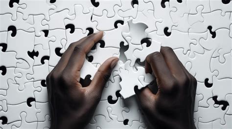 Premium AI Image Hands Of Businessmen Connecting Jigsaw Puzzle Pieces