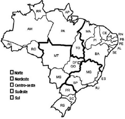 Mapas Do Brasil Regiões Político Climas Estados E Capitais Para Colorir