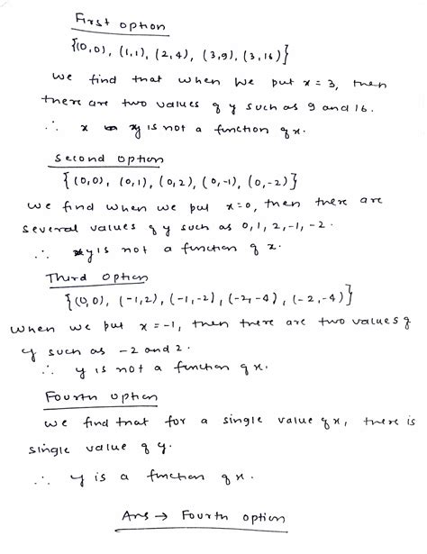 [solved] Which Set Of Ordered Pairs Represents Y As A Function Of X O