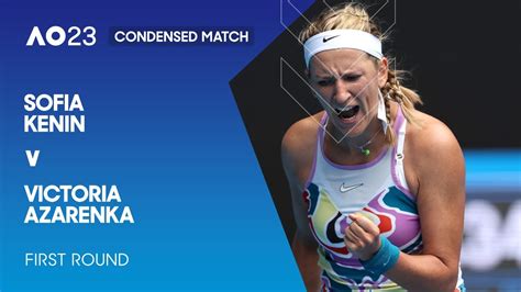 Sofia Kenin v Victoria Azarenka Condensed Match | Australian Open 2023 ...