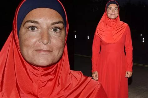 Sinead Oconnor Steps Out With Son Donning Traditional Hijab After