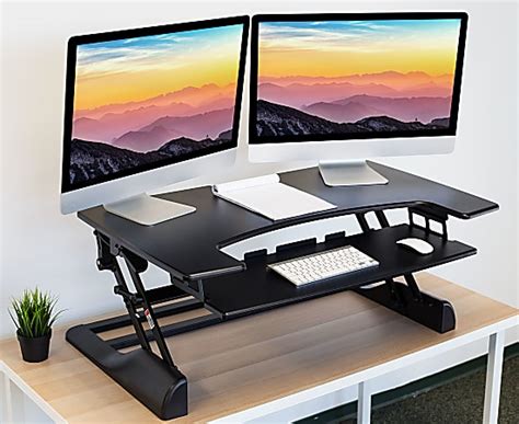 Mount It MI 7961 XL 48 W Height Adjustable Standing Desk Converter