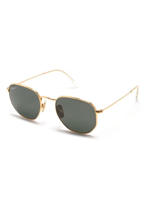 Ray Ban Rb8148 Hexagonal Shape Sunglasses Farfetch