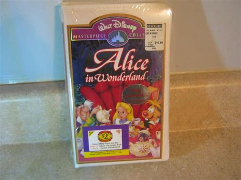 Walt Disney Masterpiece Alice In Wonderland VHS Brand New Sealed Values