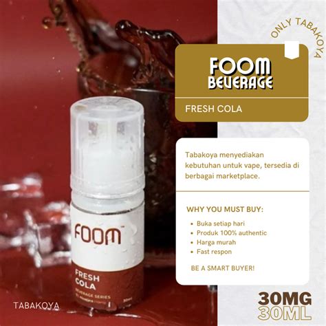 Jual FOOM FRESH COLA BEVERAGE SERIES LIQUID SALT NIC 30MG 30ML BY