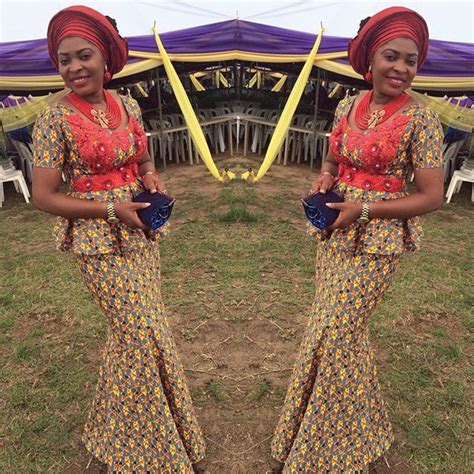 Latest Aso Ebi Styles Maboplus Embellishing Skirt And