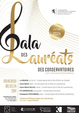 Gala des lauréats des conservatoires avec le concours de lOrchestre