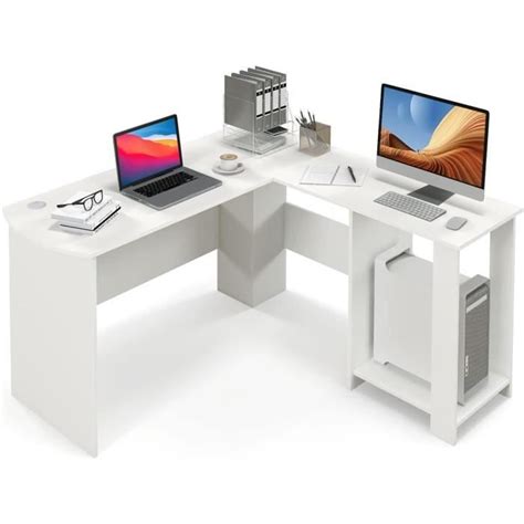 Giantex Bureau Informatique D Angle En Forme L Cm Table D