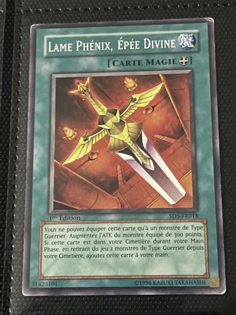 CARTE YU GI OH LAME Phénix Epée Divine SD5 FR018 1ère édition EUR 2 00