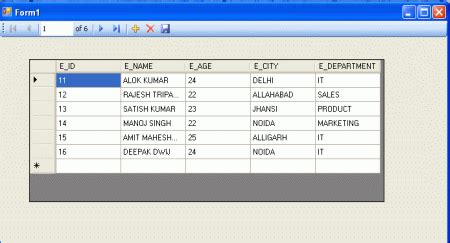 How To Bind A Bindingnavigator With A Datagridview In Windows Forms