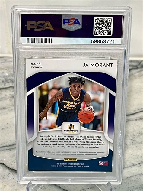 Panini Prizm Draft Picks Ja Morant Rookie Pink Pulsar Psa