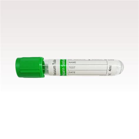 Sdhwmed Medical Lab Blood Test Green Top Heparin Lithium Sodium