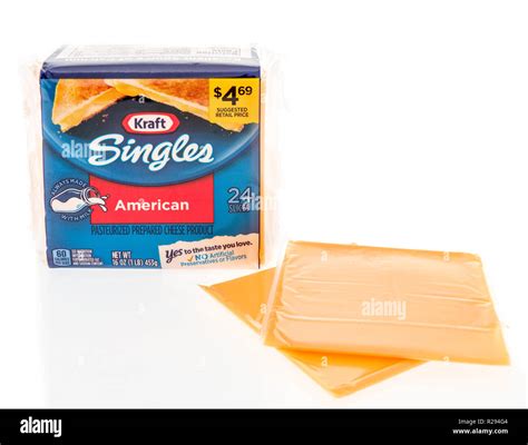 American cheese slices Cut Out Stock Images & Pictures - Alamy