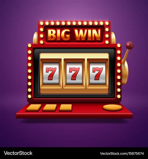 Jackpot slot casino machine one arm bandit Vector Image