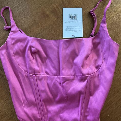 New Glassons Hot Pink Xs Corset Zip At Side Tags On Depop