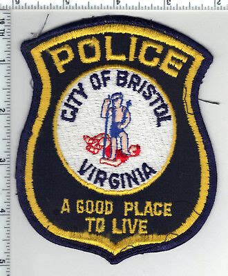 City of Bristol Police (Virginia) Uniform Take-Off Shoulder Patch from ...