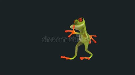 Fun 3D Cartoon Frog Dancing Stock Footage - Video of channel, character: 275167772