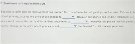 Solved Problems And Applications Q5Suppose A Technological Chegg