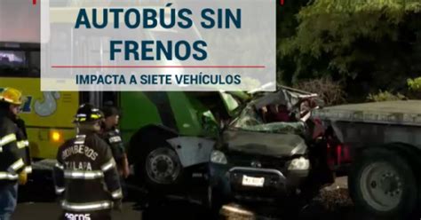 Autobús Sin Frenos Choca Siete Vehículos En Xalapa