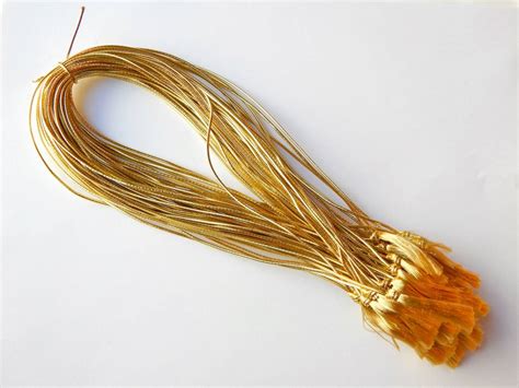 8 Metallic Gold Elastic Program Tassels Finish Line Custom Finishing