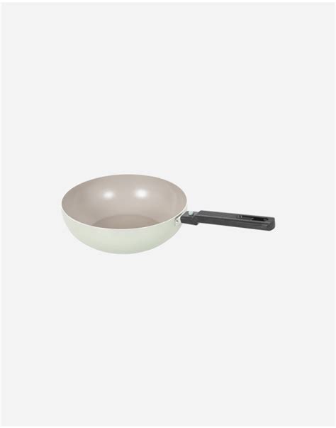 Bo Camp Wok Pan Sprint Eco Removable Handle Green Ã˜ 24 Cm