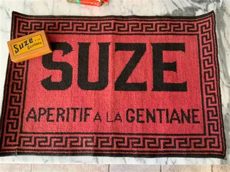 Ancien Tapis De Jeux Et Boite A Cartes A Jouer Publicitaire Suze La