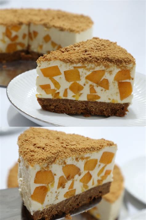 No Bake Mango Graham Cake Lockdown Cake Recipe No Extra Sugar Added