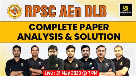 Rpsc Aen Dlb Exam Paper Analysis Solution Civil Engineering