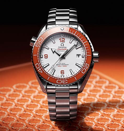 Omega Seamaster Planet Ocean M Watch With New Orange Bezel For