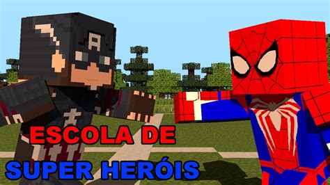 Minecraft Escola De Super Her Is Treino O Capit O Am Rica