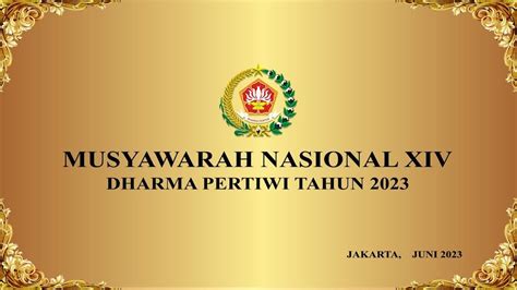 Live Musyawarah Nasional Xiv Dharma Pertiwi Tahun Hari Ke