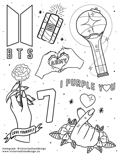 Bts Logo Coloring Pages - JadynilPoole