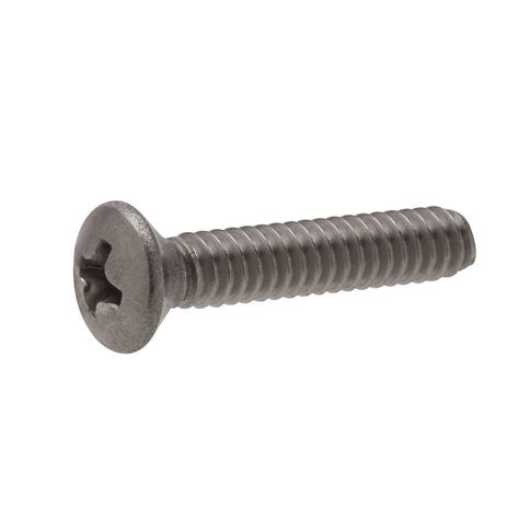 Everbilt 12 24 X 3 4 In Phillips Oval Stainless Steel Machine Screw