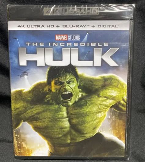 THE INCREDIBLE HULK 4K Ultra HD Blu Ray 2008 neuf numérique