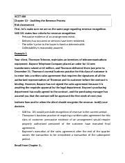 Ch Day Risk Acct Chapter Auditing The Revenue Process Risk