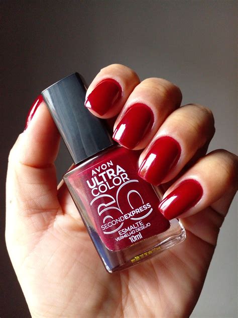 Cor Vermelho Desejo Avon Ultra Color 10ml Esmalte De Unhas Avon