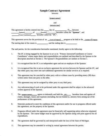 Sample Template Agreement Between Two Parties Classles Democracy