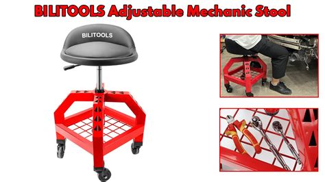 Adjustable Mechanic Stool With Wheels YouTube