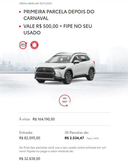 Black Friday Toyota Corolla Cross Xre Tem Condições Especiais