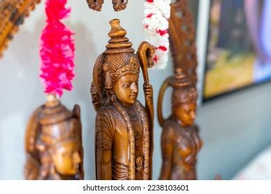 Indian Hindu Gods Altar Close Stock Photo 2238103601 Shutterstock