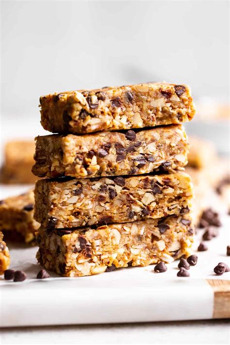 Grain Free Peanut Butter Granola Bars Vegan Paleo Option