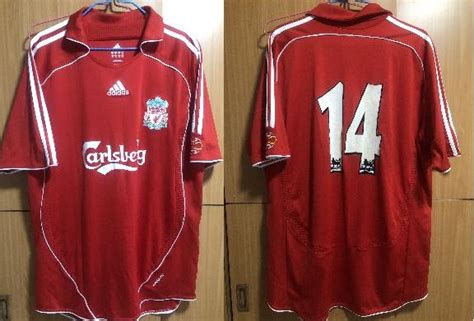 2006 2007 No 14 Adidas Liverpool Formotion Player Issue Home Shirt