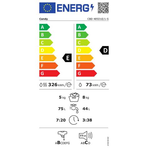 Pračka se sušičkou vestavná CANDY CBD 485D1E-S | Planeo