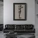 Male Nude Male Figure Art Charcoal Sketch Print Retro Etsy