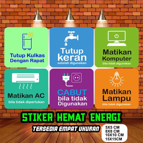 Jual Stiker Hemat Energi Waterproof Shopee Indonesia