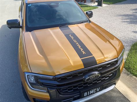 Next Gen Ford Ranger Single Bonnet Stripe Decal Quality